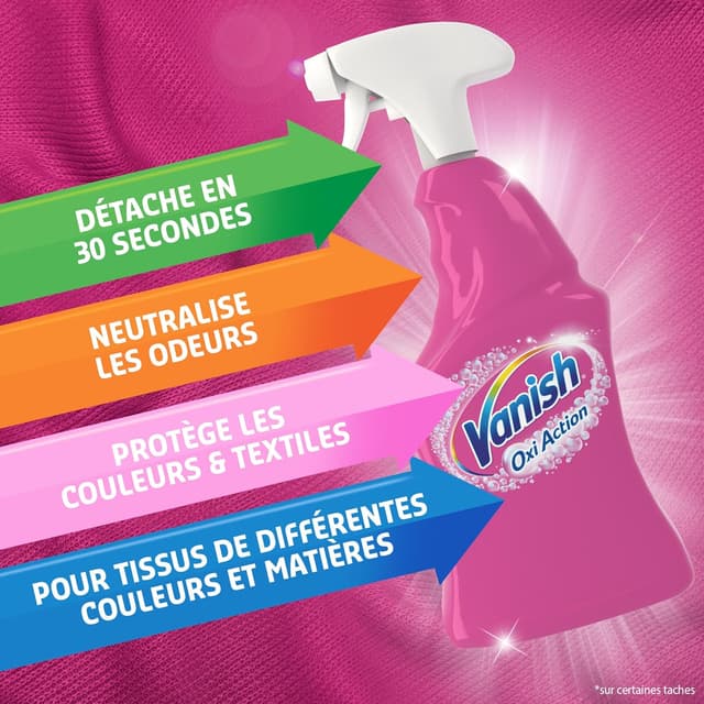 Detalle 2 de Vanish Pistolet Détachant à sec pour tapis et tissus d’ameublement – 500 ml