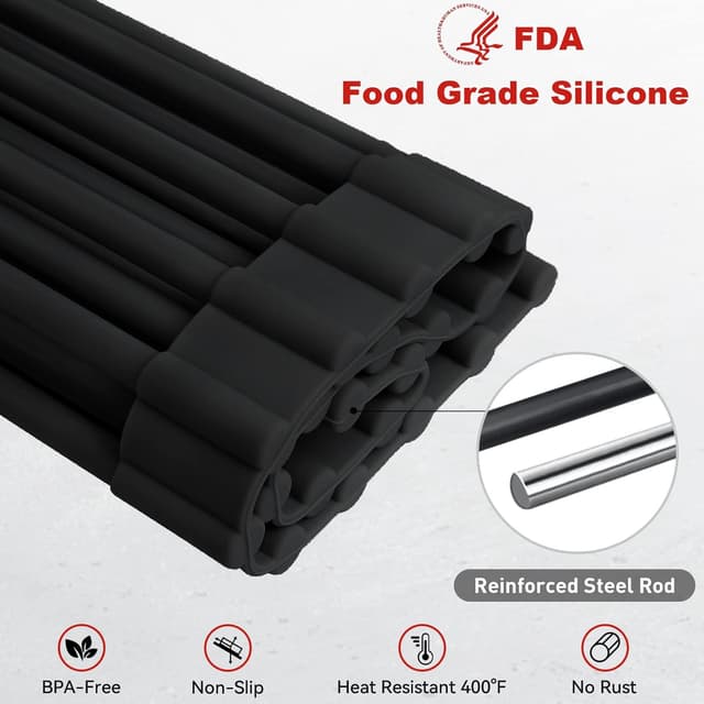 Thumbnail 4 de MERRYBOX Roll Up Dish Rack