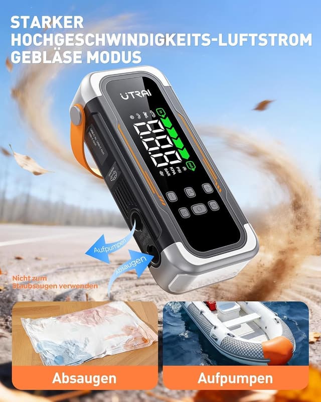 Thumbnail 2 de UTRAI Starthilfe Powerbank 6000A mit Kompressor