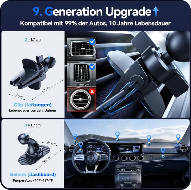 Thumbnail 5 de Auckly 15W Magsafe Autohalterung für iPhone