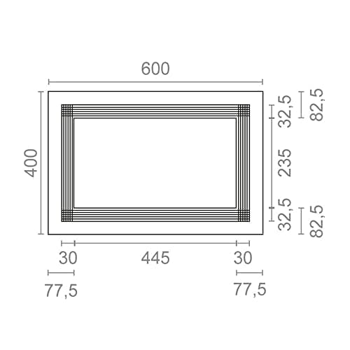 Thumbnail 4 de Micel - Marco para Microondas, Gris, 600 x 400 mm