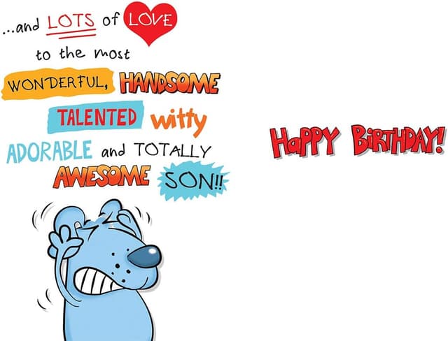 Detalle 2 de Carte d’anniversaire pour fils Piccadilly Greetings – carte et enveloppe