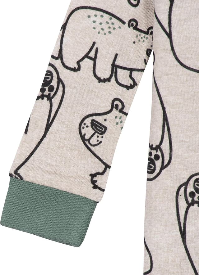 Detalle de Gerber Baby Jungen 2er-Set Füßlinge-Schlafanzüge mit Reißverschluss