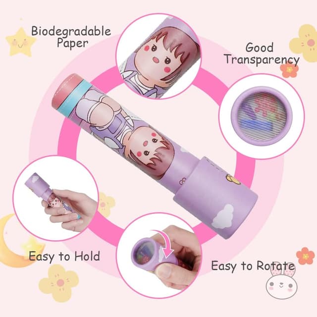 Detalle 2 de AUAUY Caleidoscopio di Carta Classica 12pz