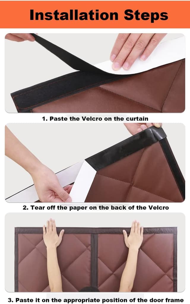 Detalle 2 de Wärmeschutzvorhang mit Magnet 190 cm