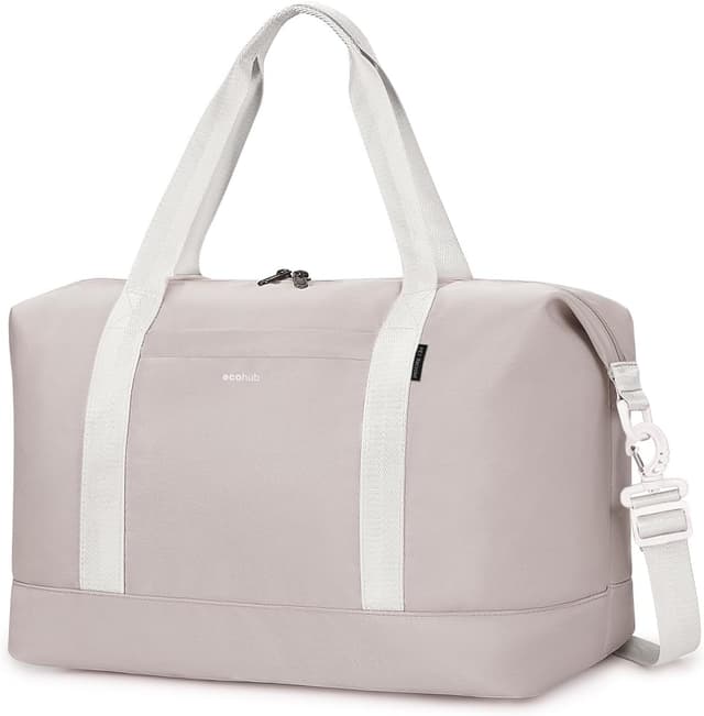 Detalle de EHOHUB Borsa da viaggio pieghevole impermeabile 40x30x20 (bagaglio a mano Ryanair), beige