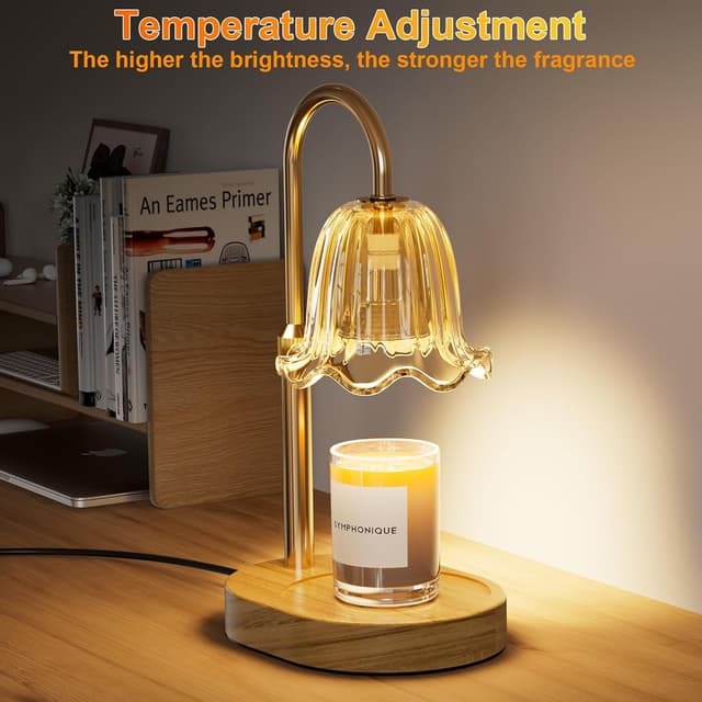 Thumbnail 6 de Draome Candle Warmer Lamp (Dimmable & Timer) — height-adjustable flameless lamp with 2 bulbs for jar candles