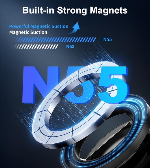 Detalle de Gahenwo Vacuum Magnetic Car Phone Holder 360°