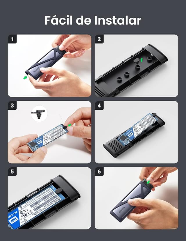 Thumbnail 6 de UGREEN Carcasa M.2 NVMe 10Gbps para SSD 🚀