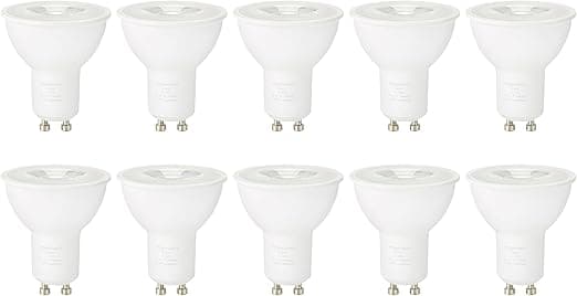 Detalle de Amazon Basics Foco LED GU10 3W Blanc Cálido, 10 Uds