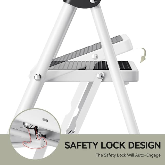 Thumbnail 3 de KINGRACK Escalera 3 peldaños plegable