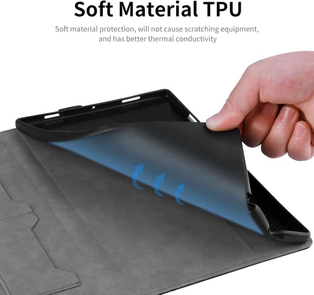 Thumbnail 6 de CXTCASE Hülle für Huawei MediaPad M5 lite 10.1 (2018) – Multi-Winkel Folio Flip Smart Cover in Blau