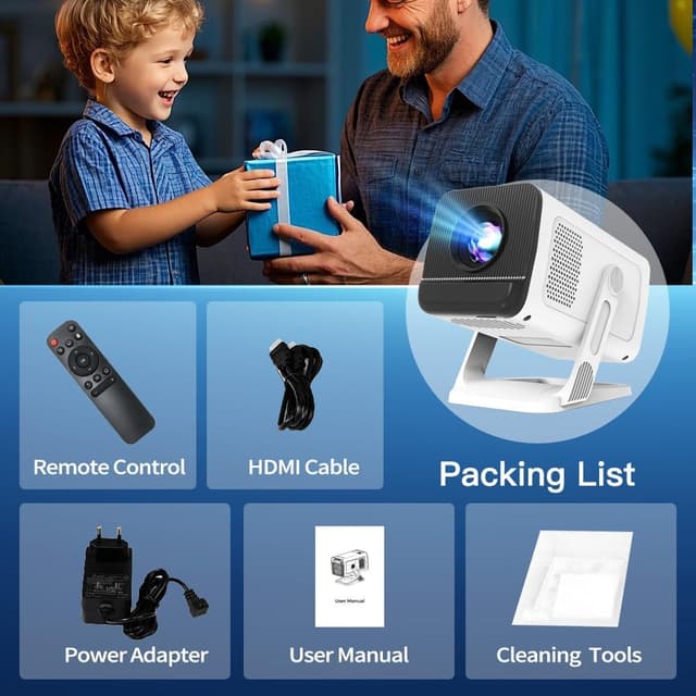 Thumbnail 8 de Mini Proyector Android 11 WiFi 6 Bluetooth 5.4 4K, Auto Keystone