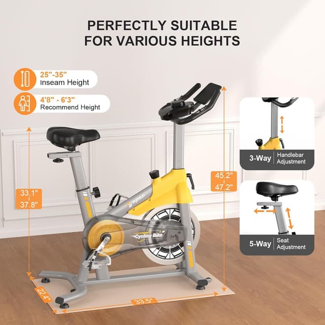 Thumbnail 3 de EYESUN QM-530W Indoor Magnetic Exercise Bike