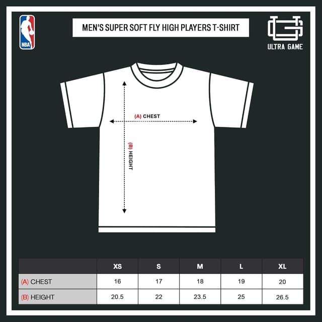 Detalle 2 de Ultra Game Boys NBA Official Standard Super Soft “Fly High Players” T-Shirt