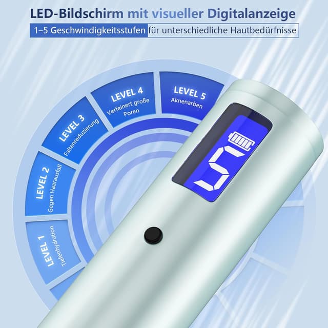 Detalle 2 de Rouclo Microneedling Pen mit LCD Display