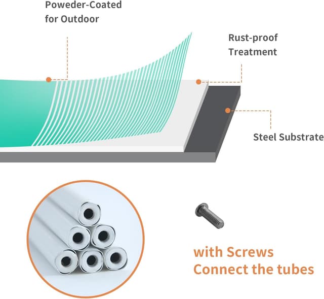 Detalle de Mr. Ton Arche de Mariage – arche de jardin/pérgola pour intérieur et extérieur, 240 cm de haut x 140 cm de large