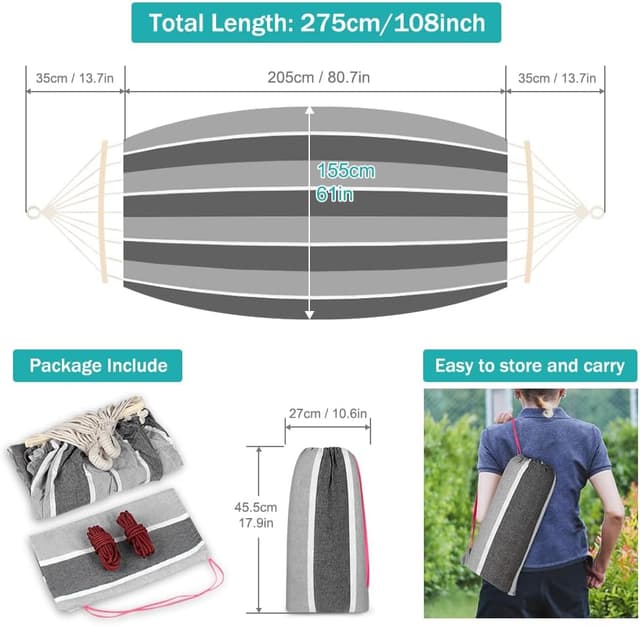 Detalle de MOSFiATA hammock 550 lb load capacity