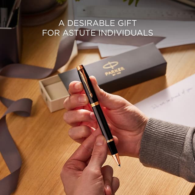 Thumbnail 5 de PARKER Bolígrafo Roller IM Gris con Adornos Dorados