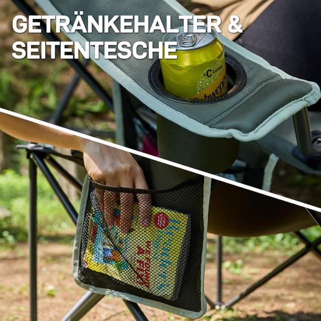 Thumbnail 6 de EVER ADVANCED Luxus Campingstuhl bis 160 kg