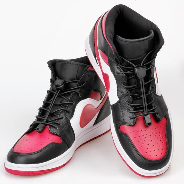 Detalle de UpUGo elastische Schnürsenkel ohne Binden – Einheitsgröße für Erwachsene, 1 Paar (schlichtes Schwarz)