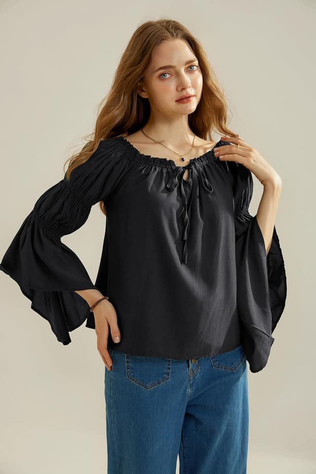 Thumbnail 4 de SCARLET DARKNESS Chemise Renaissance manches longues