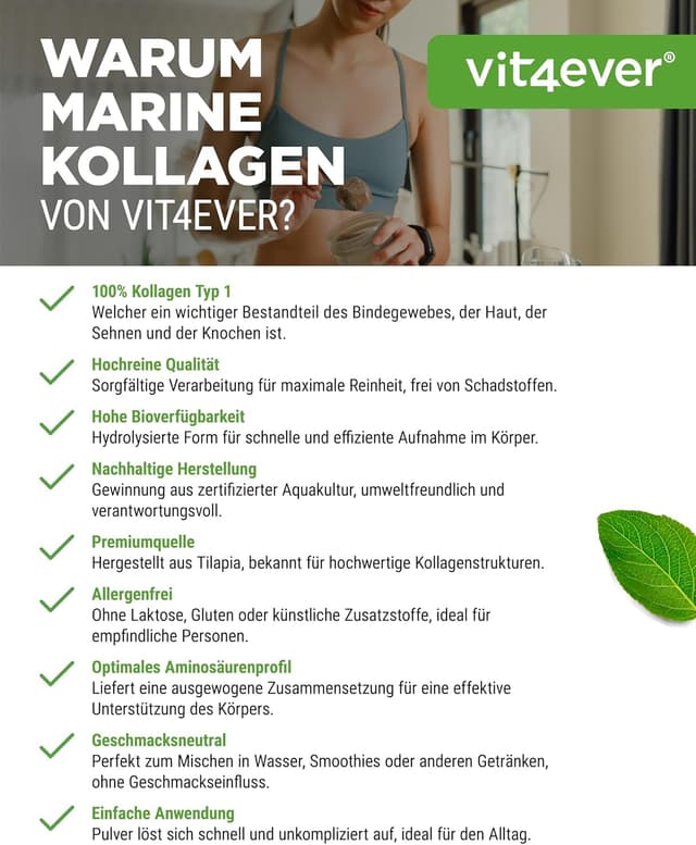 Thumbnail 4 de Marine Kollagen Pulver 500 g