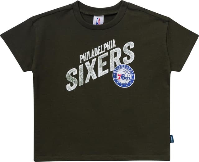Detalle de Gerber Baby Boys' NBA Team T-shirt & Shorts Set (Philadelphia 76ers)