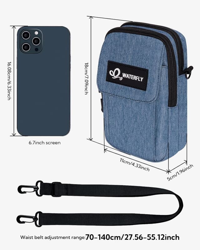 Detalle 2 de Waterfly Small Shoulder Crossbody Bag adjustable strap