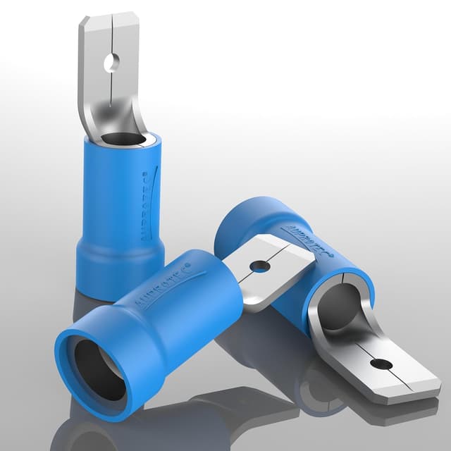 Detalle de AUPROTEC 100x Connettore Maschio blu 1,5–2,5 mm², 4,8 mm per capicorda preisolate in PVC