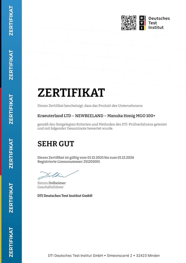 Thumbnail 6 de NEWBEELAND Manuka Honig MGO 100+ 250 g Glas 🍯