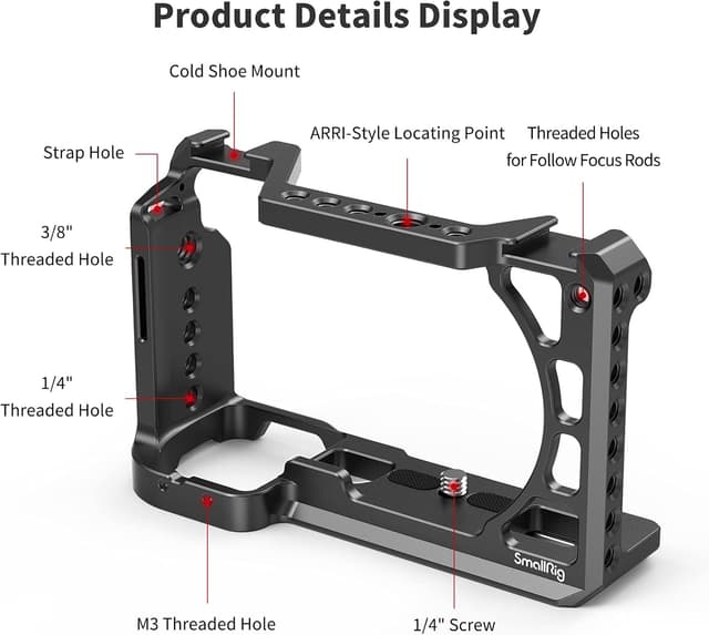 Detalle 2 de SMALLRIG Cage 2310 für Sony A6100/A6300/A6400/A6500