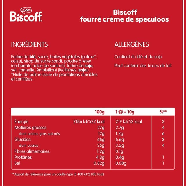 Thumbnail 1 de Lotus Biscoff Biscoff FourrĂ© 1,35 kg đȘ