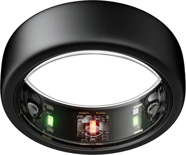 Detalle de Oura Gen3 Horizon Smart-Ring (Größe 13, Stealth) – Schlaf-, Herzfrequenz- und Fitnesstracking