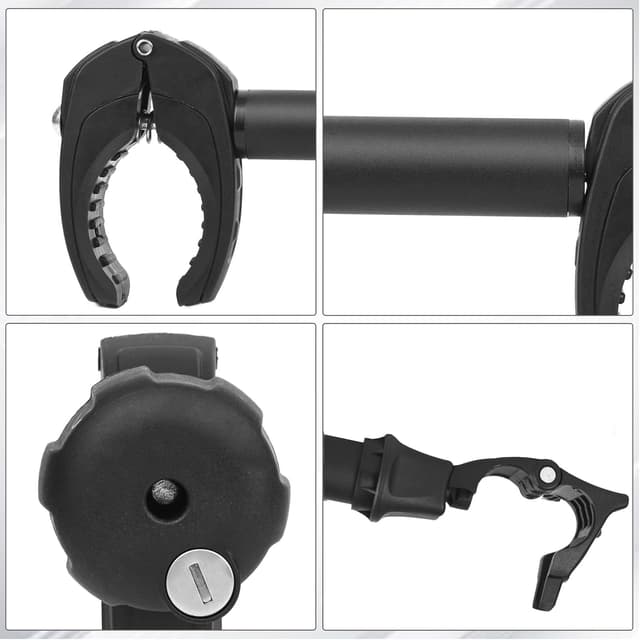 Thumbnail 6 de Sorlpv Rahmenhalter für Fahrradträger (3 Stück) – 25/32/45 cm, abschließbar für U-Bügelrohre