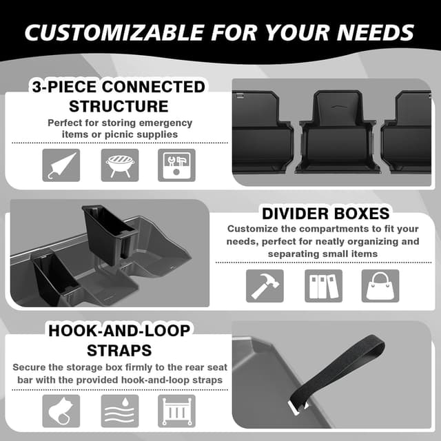 Detalle 2 de Under Seat Storage Box for Tesla Cybertruck