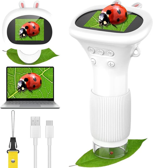 Imagen de GlobalCrown Microscopio digitale portatile 200x en OfertitasTOP