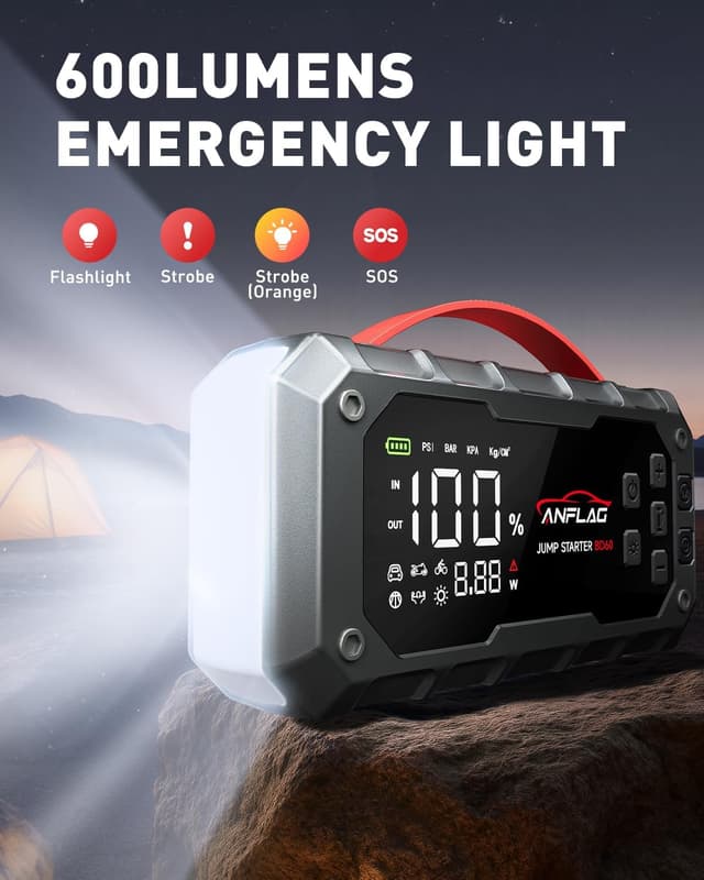 Thumbnail 4 de ANFLAG 7000A 12V Jump Starter with 160PSI compressor