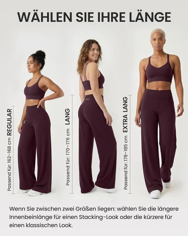 Thumbnail 6 de JOYSPELS Straight Leg Leggings Damen – Yoga-Hose mit hoher Taille, Regular/Lang/Extra Lang