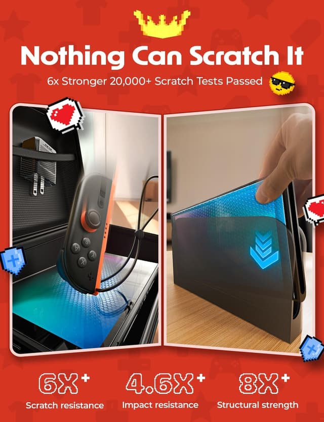 Thumbnail 5 de LISEN Screen Protector for Nintendo Switch 2 2-pack