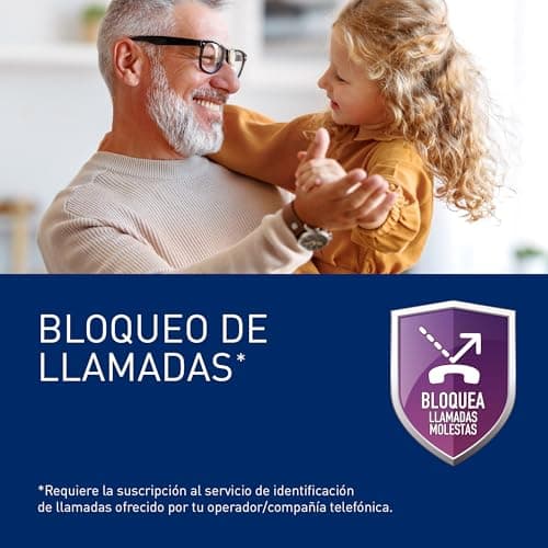 Detalle de Panasonic KX-TG1611SPH: teléfono fijo inalámbrico DECT con LCD, identificador de llamadas y agenda de 50