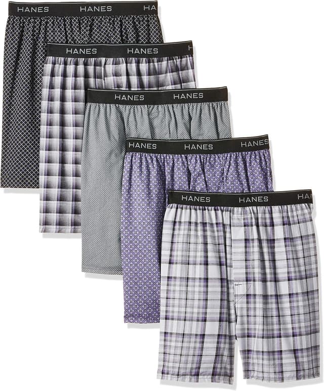 Thumbnail 6 de Men’s Tartan Hanes Boxer Briefs (6-Pack) with Cool Comfort
