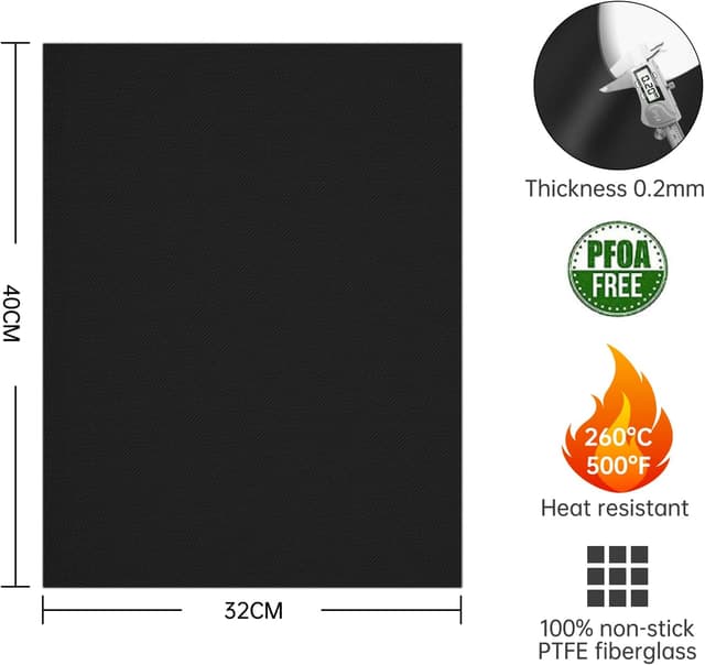 Detalle 2 de SPGOOD BBQ Grillmatte 40x32 cm