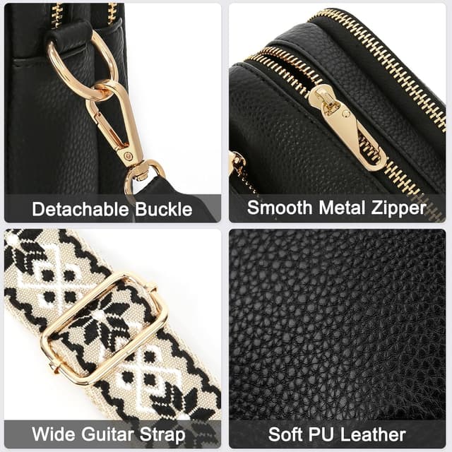 Thumbnail 6 de HILAEX Anti-Theft Crossbody Bag for Women with RFID Blocking and 4 Zip Compartments