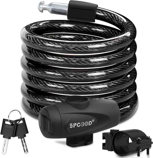 Detalle de Bike lock 12mm steel cable, 1200mm