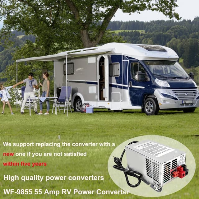 Thumbnail 6 de 2026 Upgrade WF-9855 55 Amp RV Power Converter (WF-9855-AD) – 13.6V Output, Replace for 9800 Series