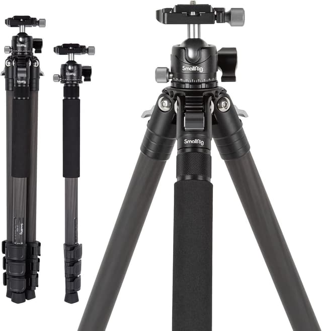 Detalle de SMALLRIG AP-10-4060 52" carbon fibre tripod 12 kg load