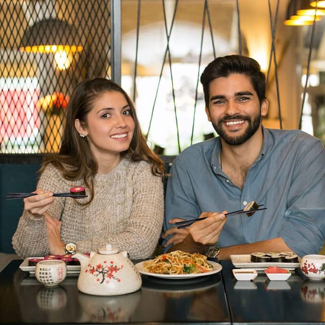 Thumbnail 6 de AOOSY 5-Paar spülmaschinenfeste Fiberglas-Essstäbchen (schwarz) für Sushi, Reis & Nudeln