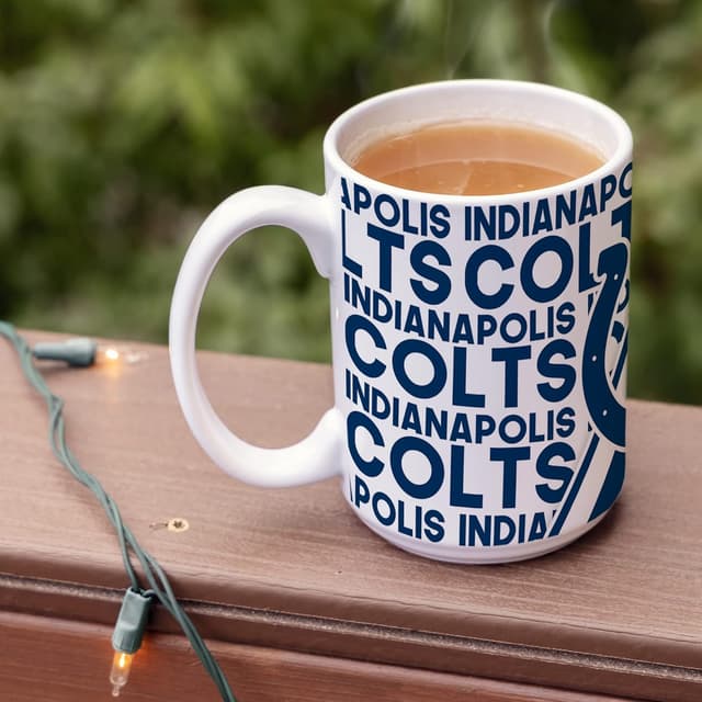 Detalle 2 de Rico Industries NFL Football 15 oz White Ceramic Mug