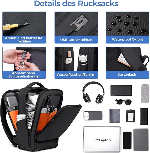Thumbnail 5 de Fenree.geer Laptop Rucksack 17 Zoll Business